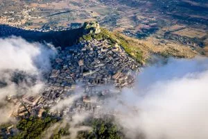 Aerial view of erice