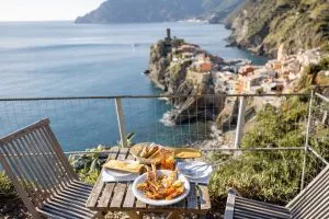 Meal with a view in vernazza